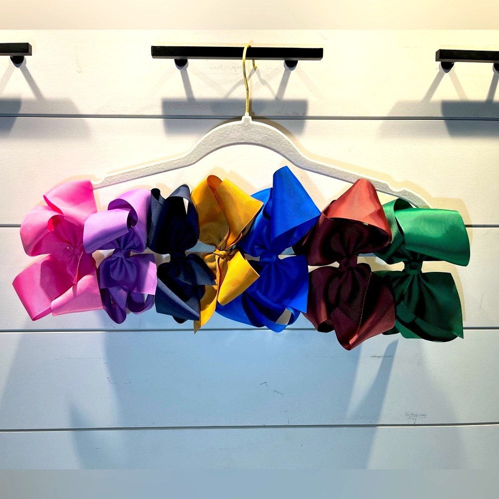 Lot of SEVEN large Girls boutique bows